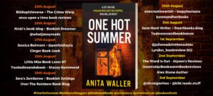 One Hot Summer blog tour banner