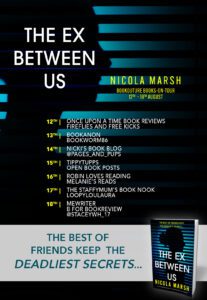 The Ex Between Us blog tour banner