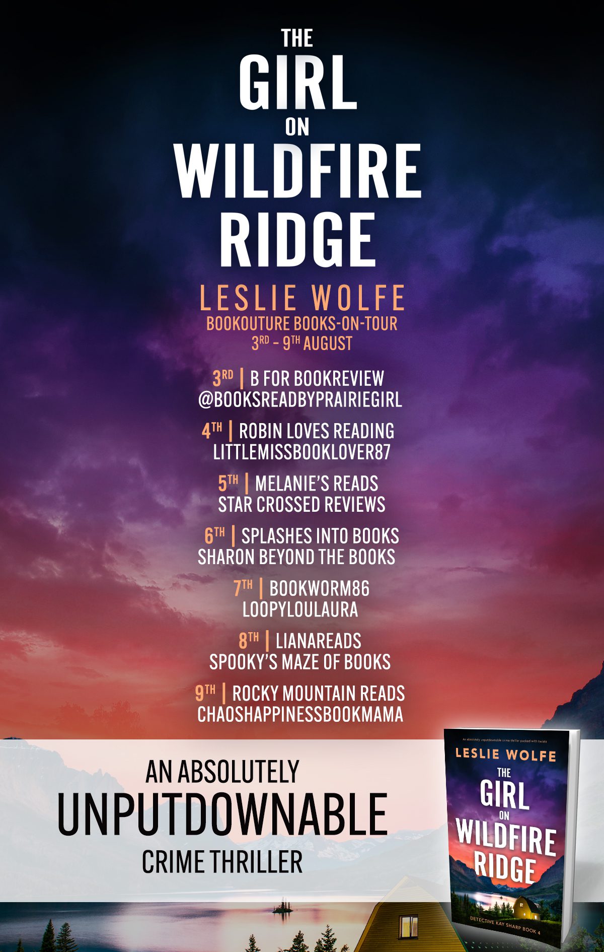The Girl on Wildfire Ridge blog tour banner