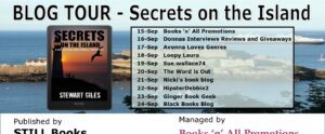 Secrets on the Island blog tour banner