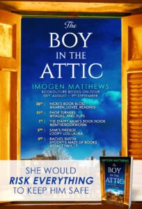 The Boy in the Attic blog tour banner