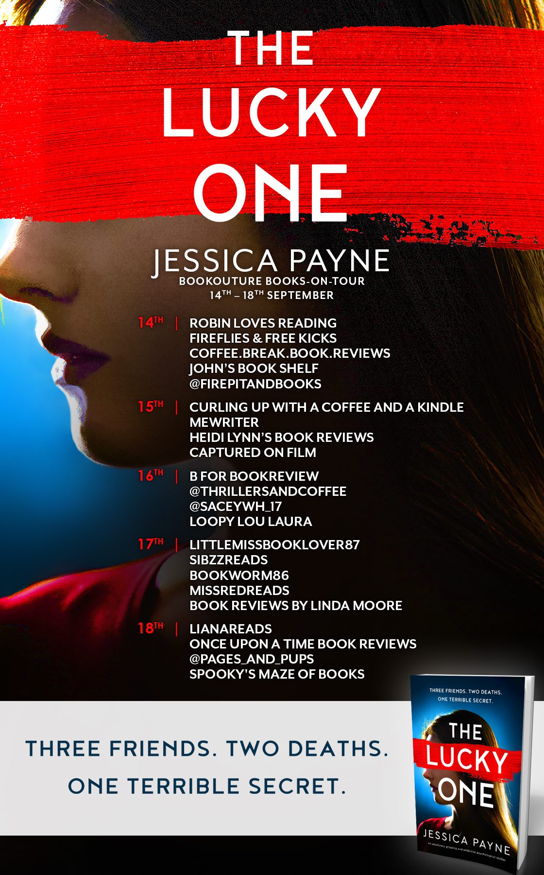 The Lucky One blog tour banner