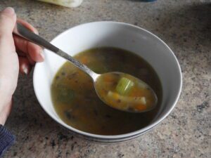 Vegetable soup with pasta