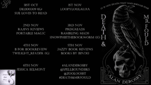 Death and Mr Fould blog tour banner