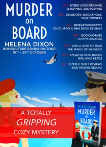 Murder on Board blog tour banner