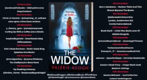 The Widow blog tour banner