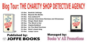 The Charity Shop Detective Agency blog tour banner