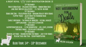 Not Mushroom For Death blog tour banner