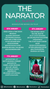 The Narrator blog tour banner