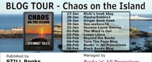 Chaos On The Island blog tour banner