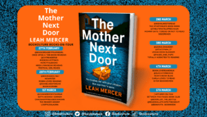 The Mother Next Door blog tour banner