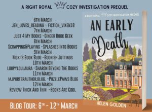 An Early Death blog tour banner