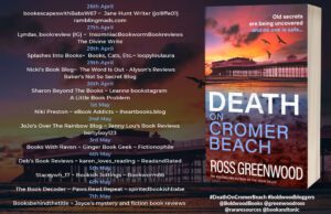 Death on Cromer Beach blog tour banner