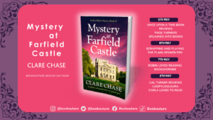 Mystery at Fairfield Castle blog tour banner