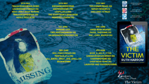 The Victim blog tour banner