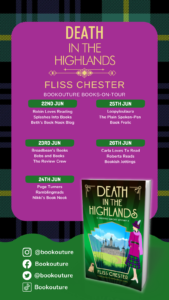 Death in the Highlands blog tour banner