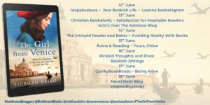 The Girl From Venice blog tour banner