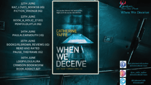 When We Deceive blog tour banner