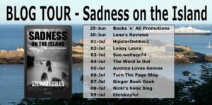 Sadness on the Island blog tour banner