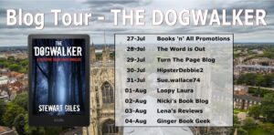 The Dogwalker blog tour banner