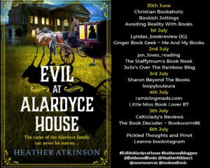 Evil at Alardyce House blog tour banner