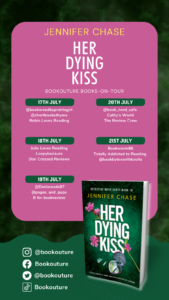 Her Dying Kiss blog tour banner