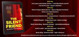 The Silent Friend blog tour banner