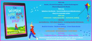 The Woman Who Ran For The Hills blog tour banner