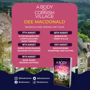 A Body in a Cornish Village blog tour banner