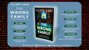 The Wrong Family blog tour banner