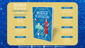 Murder by Invitation blog tour banner