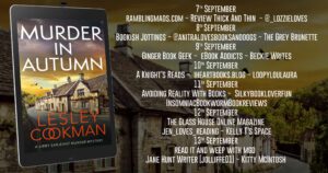Murder in Autumn blog tour banner