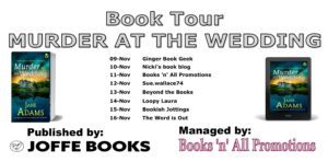 Murder at the Wedding blog tour banner