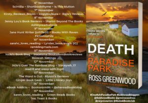 Death at Paradise Park blog tour banner