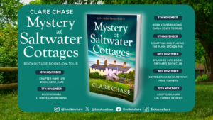 Mystery at Saltwater Cottages blog tour banner