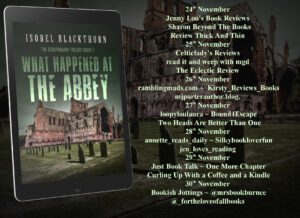 What Happened At The Abbey blog tour banner