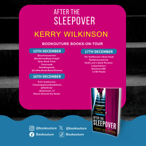 After The Sleepover blog tour banner