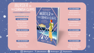 Murder on the Cornish Cliffs blog tour banner