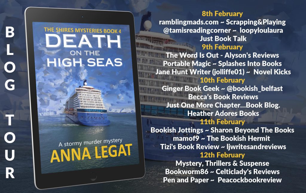 Death on the High Seas  blog tour banner