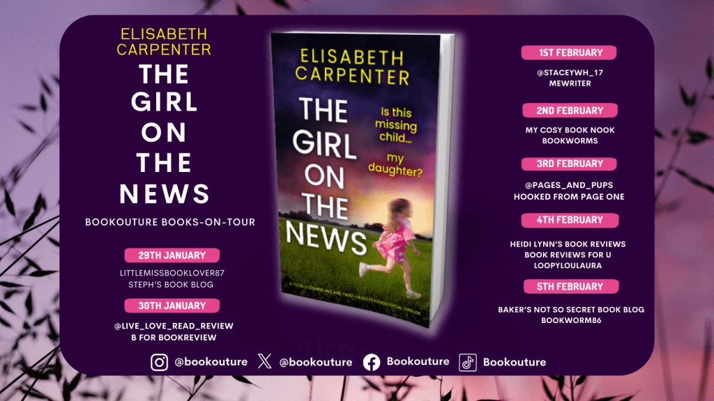 The Girl on the News blog tour banner