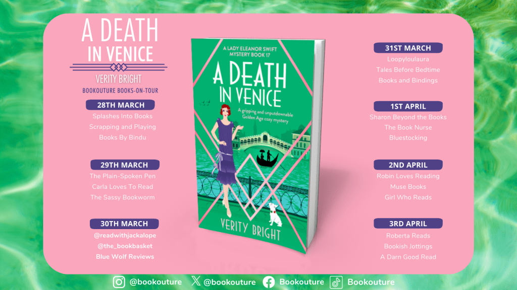 A Death In Venice blog tour banner