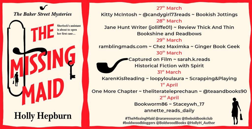 The Missing Maid blog tour banner