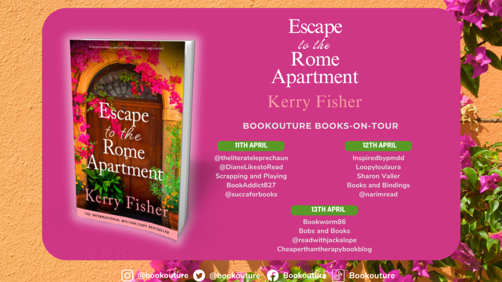 Escape to the Rome Apartment blog tour banner