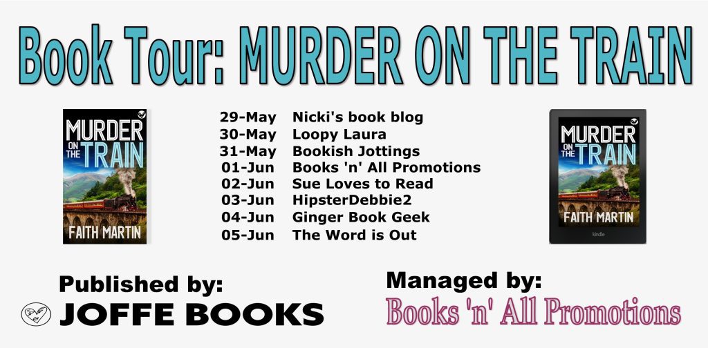 Murder on the Train blog tour banner