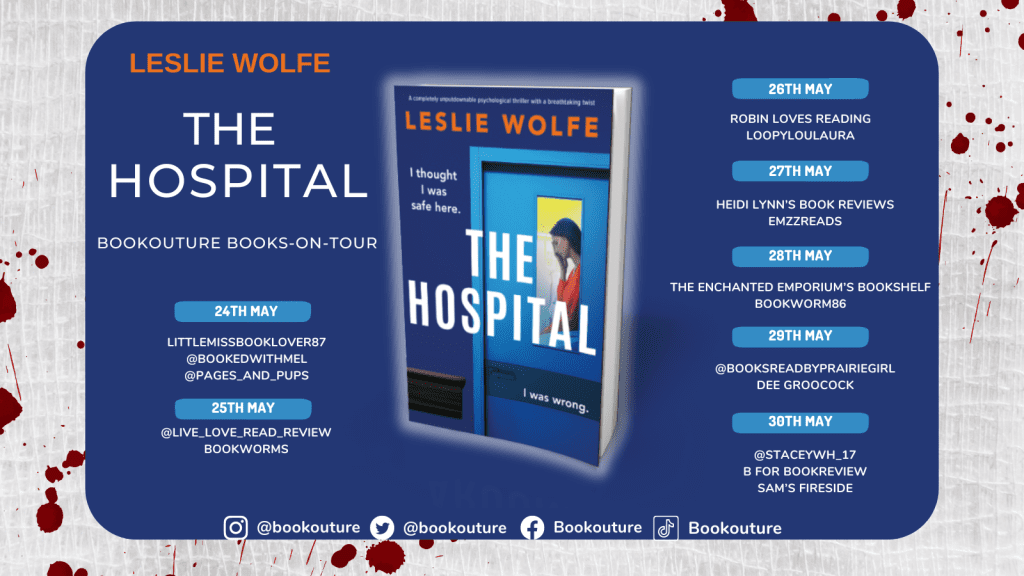 The Hospital blog tour banner