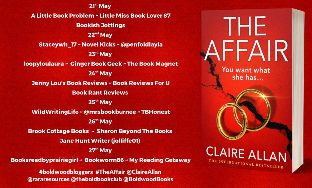 The Affair blog tour banner