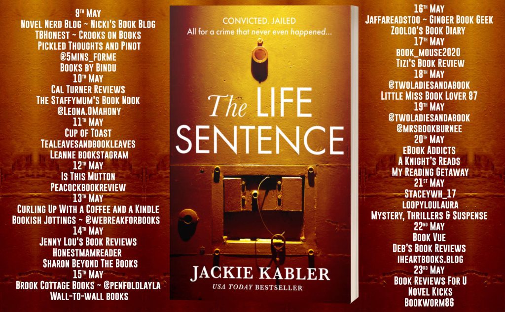 The Life Sentence blog tour banner