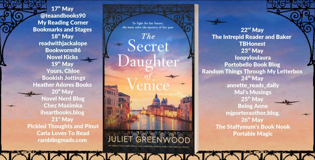 The Secret Daughter of Venice blog tour banner
