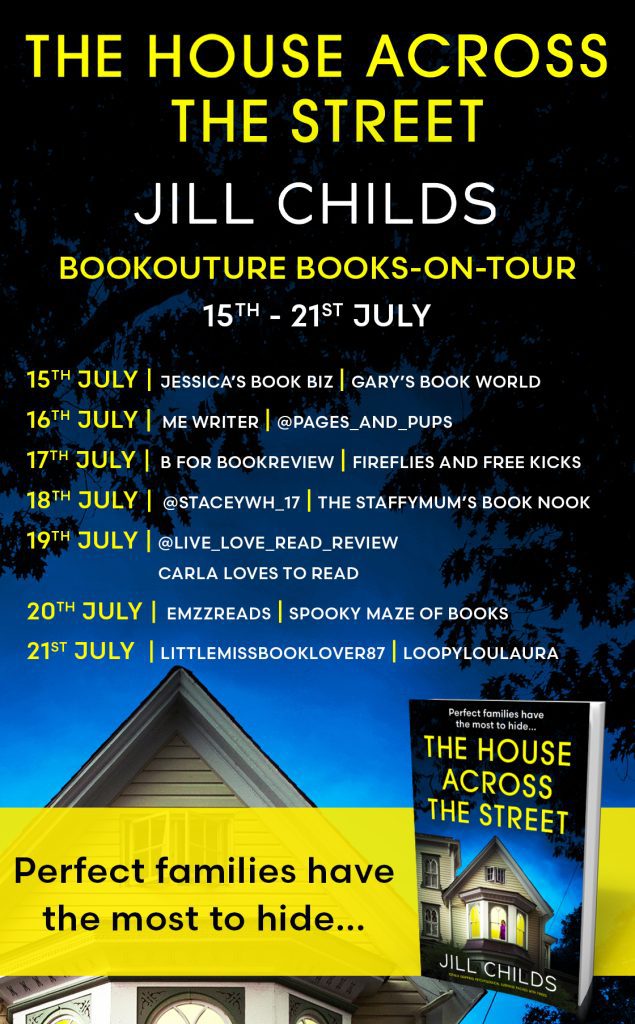 The House Across The Street blog tour banner