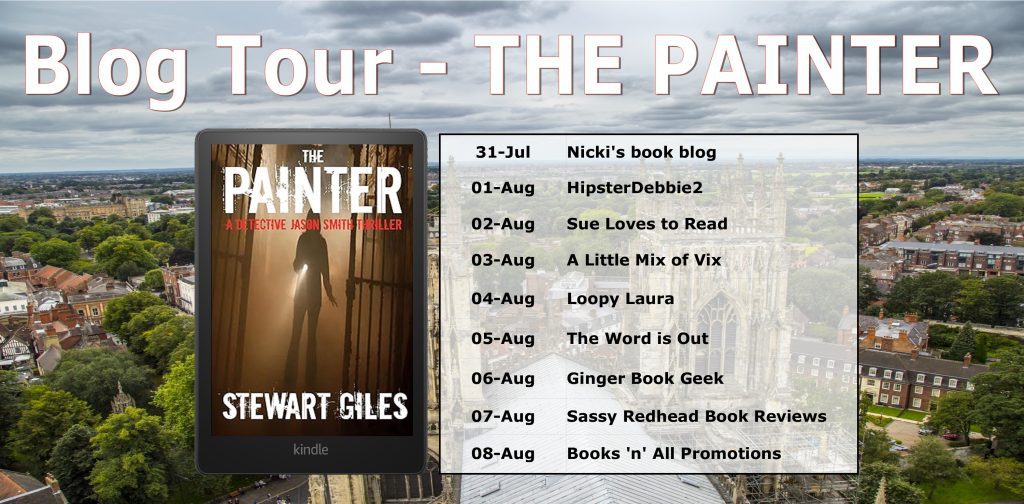The Painter blog tour banner